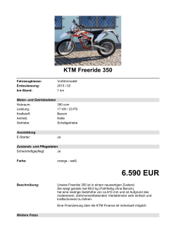 Detailansicht KTM Freeride 350