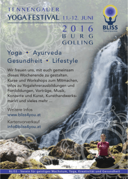 yoga festival 11.-12. juni