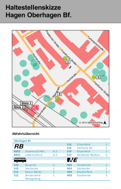 Haltestellenskizze Hagen Oberhagen Bf.