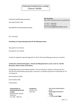 Schleswig-Holsteinischer Landtag Umdruck 18/6284
