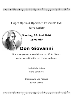 Don Giovanni - Pfarre Rodaun