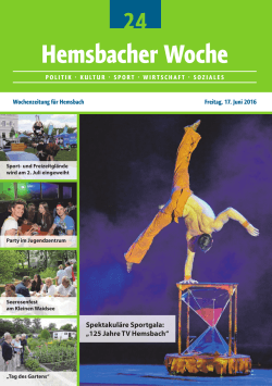 Hemsbacher Woche - Lokalmatador.de