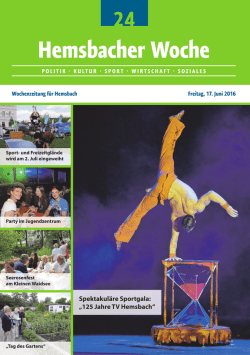Hemsbacher Woche - Lokalmatador.de