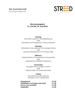 18. Juni 2016 - STREED Events