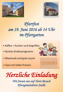 Herzliche Einladung - Pfarreiengemeinschaft Schwarzenfeld