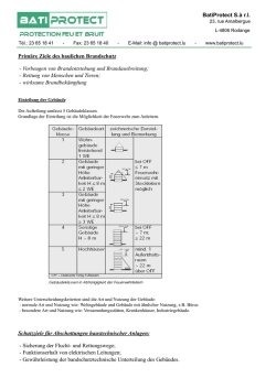 Primäre Ziele des baulichen Brandschutz