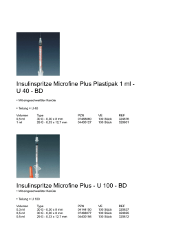 Insulinspritze Microfine Plus Plastipak 1 ml - U 40