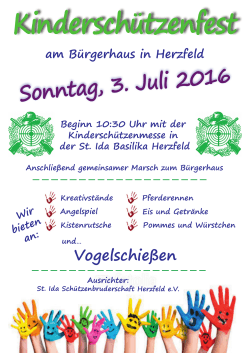 Sonntag, 3. Juli 2016 - Schützenbruderschaft St.-Ida