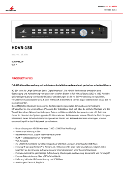 HDVR-188 - monacor