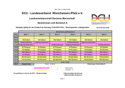 Spielplan Senioren A + B f&uuml;r den Endlauf am