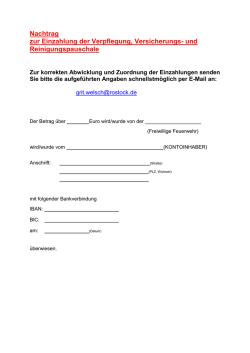 Bezahlung Verpflegung, Versicherungs