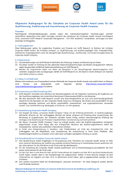PDF zum - Corporate Health Award