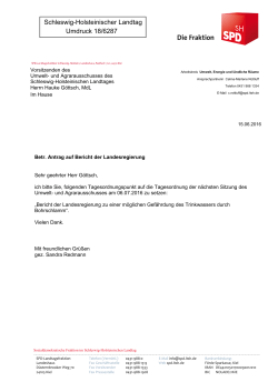 Schleswig-Holsteinischer Landtag Umdruck 18/6287