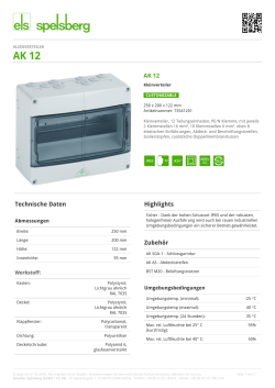 Produktdatenblatt