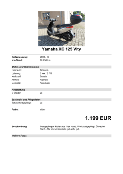 Detailansicht Yamaha XC 125 Vity