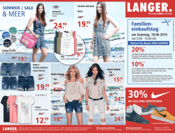 Aktuelle Werbung - Langer Einkaufsland