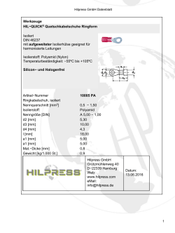 Hilpress GmbH Datenblatt