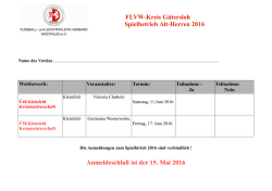 FLVW-Kreis Gütersloh Spielbetrieb Alt