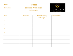 Username: Lopoca Success Promotion