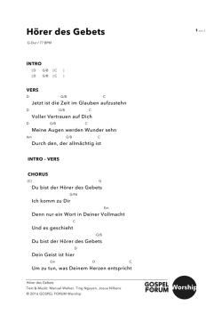 H&ouml;rer Des Gebets