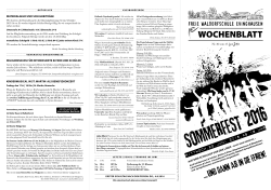 Wochenblatt Nr. 30 - Freie Waldorfschule Evinghausen