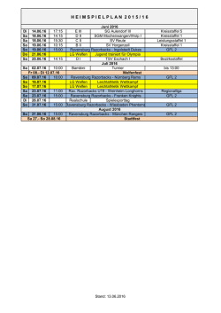Heimspielplan 15 16