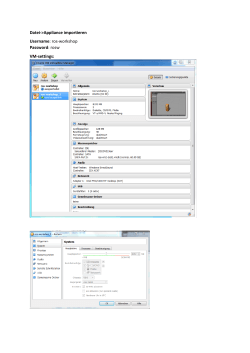 ros-workshop Password: rosw VM