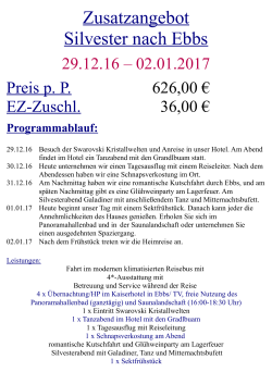 Silvester nach Ebbs weitere Informationen - Fritz