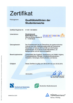 11 | Qualitätsleitlinien-Zertifikat