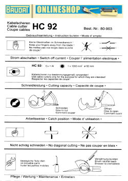 Page 1 Kabelscheren ÄHC 92 Best.