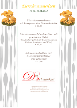 Eierschwammerlzeit
