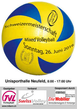 Unisporthalle Neufeld, 8:00 - 17:00 Uhr