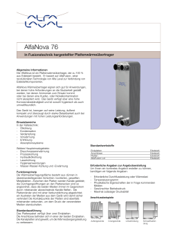 Produktdatenblatt AlfaNova 76