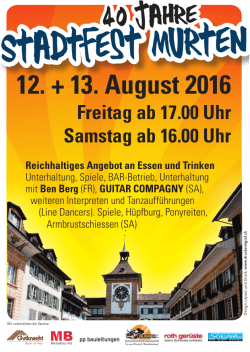 Stadtfest Murten - Detaillisten Murten