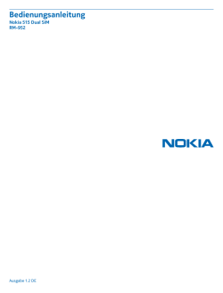 Bedienungsanleitung Nokia 515 Dual SIM - Handy