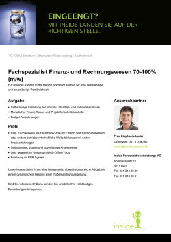 Inserat als PDF - Inside Personaldienstleistungs AG