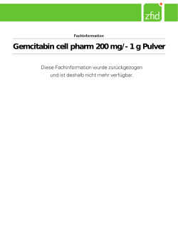 Gemcitabin cell pharm 200 mg/