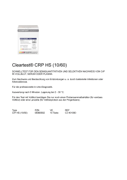 Cleartest® CRP HS (10/60)