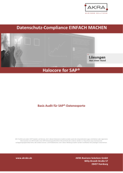 Halocore Basis Audit 30 Tage - AKRA Business Solutions GmbH