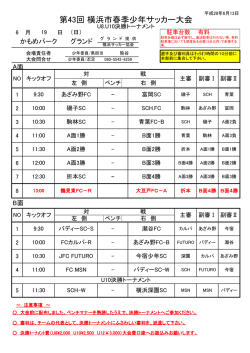 第43回 横浜市春季少年サッカー大会