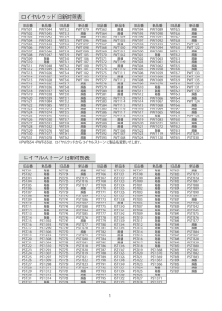 旧新対照表