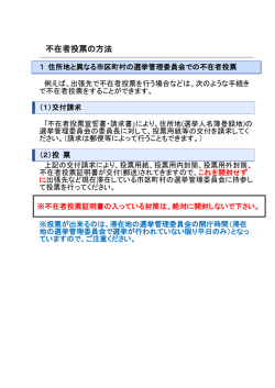 不在者投票の方法