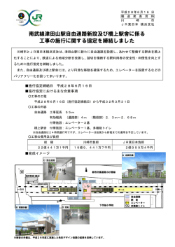 南武線津田山駅自由通路新設及び橋上駅舎に係る 工事の