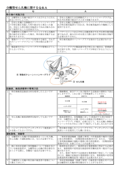 分離型せん孔機に関するQ＆A