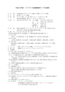 要項 - 日本ソフトテニス連盟