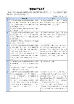 質問に対する回答
