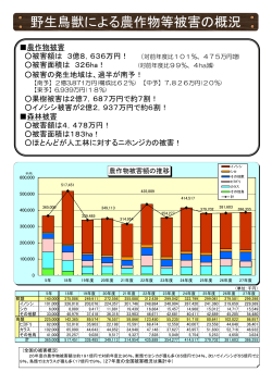 野生鳥獣による農作物等被害の概況