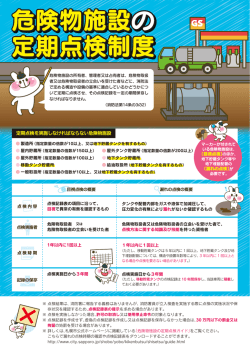 危険物施設の 定期点検制度 危険物施設 定期点検制度 危険物