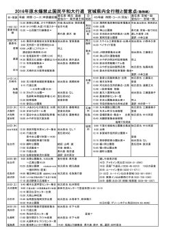 コース・日程 - 原水爆禁止日本協議会