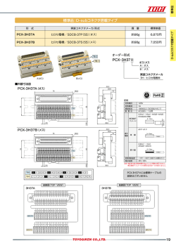 19 標準品：D-subコネクタ搭載タイプ PCX－3H37※